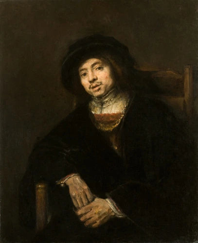 Porträtt av en ung man i en fåtölj - Rembrandt