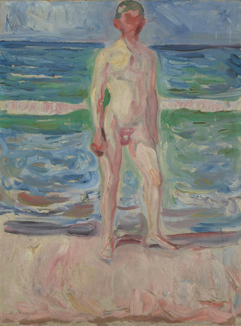 Ung man på stranden - Edvard Munch