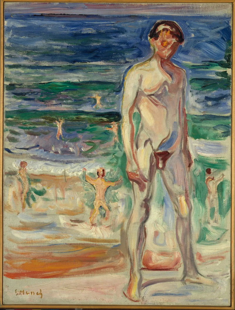 Ung man på stranden - Edvard Munch