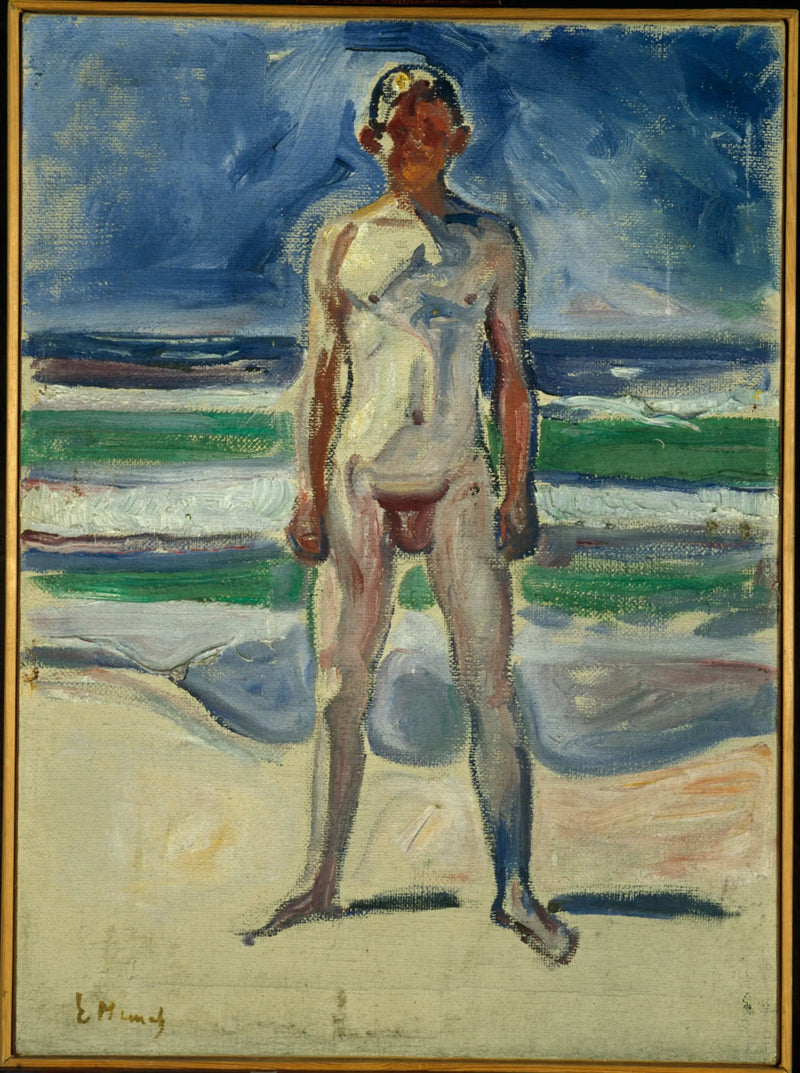 Ung man på stranden - Edvard Munch