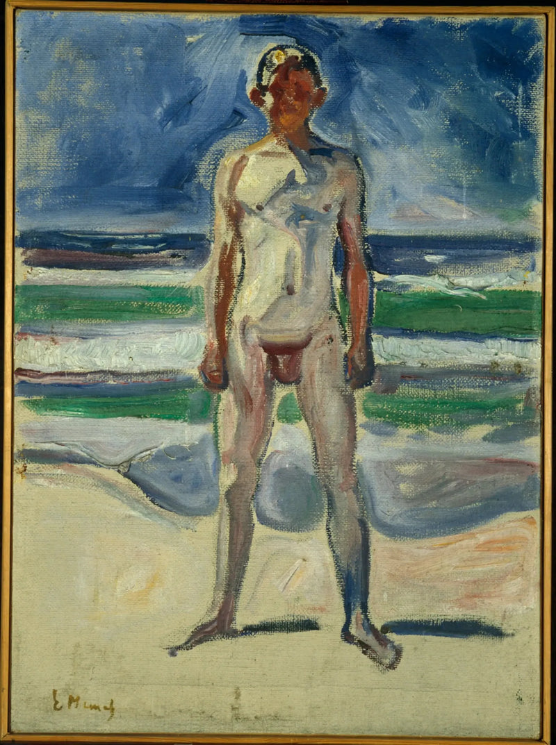Ung man på stranden - Edvard Munch