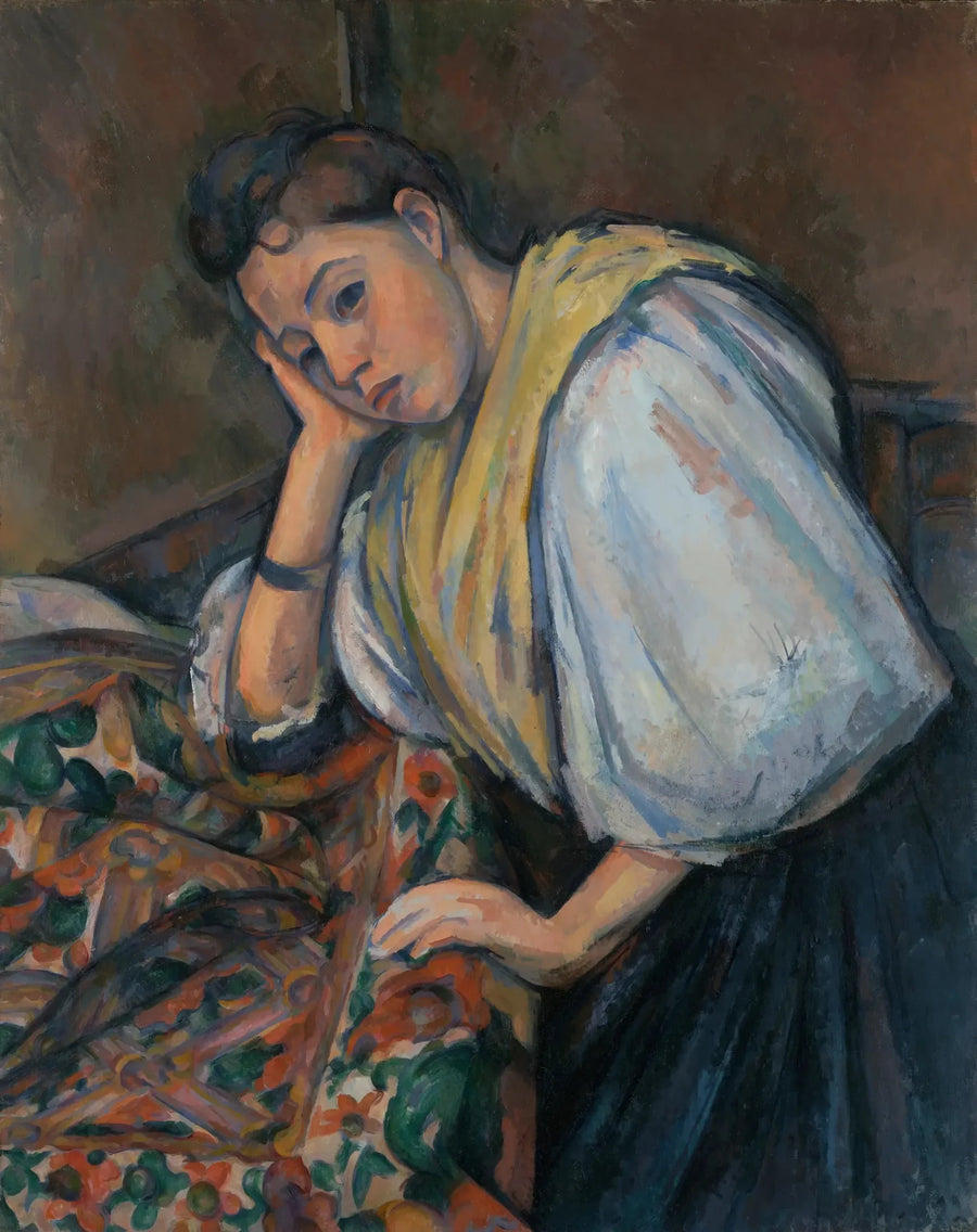 Ung italienska lutad - Paul Cézanne
