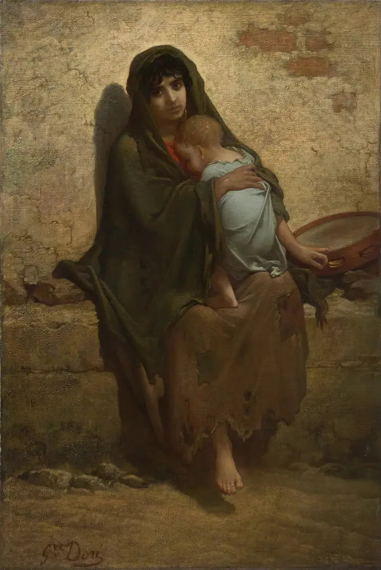 Ung romsk mor - Gustave Doré