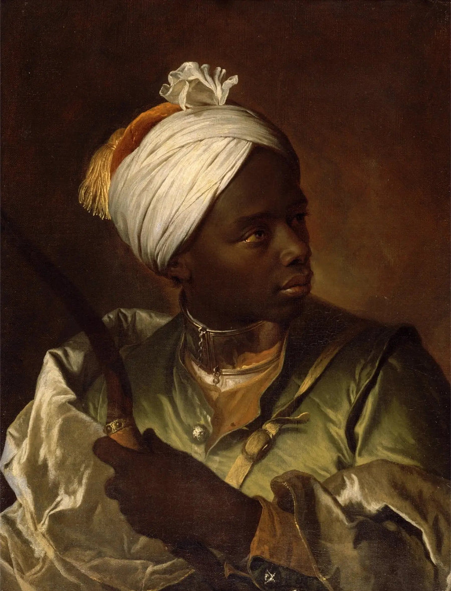 Ung svart man med båge - Hyacinthe Rigaud
