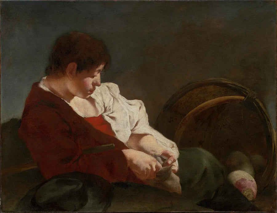Ung bonde på marknaden - Giovanni Battista Piazzetta