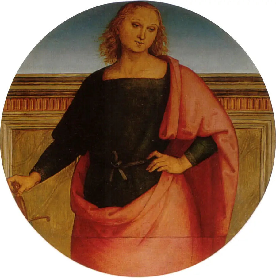 Ung helgon med ett svärd - Pietro Perugino