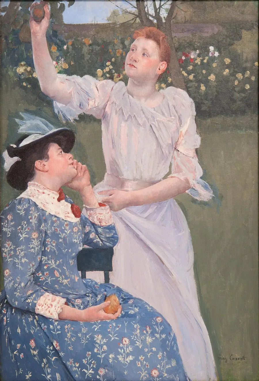 Unga kvinnor som plockar frukter - Mary Cassatt