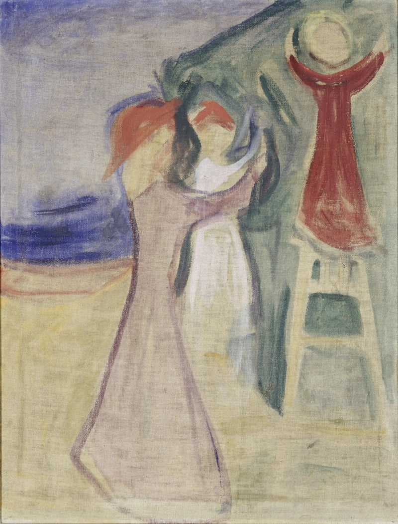 Unga kvinnor plockar en frukt (Frise Reinhardt) - Edvard Munch