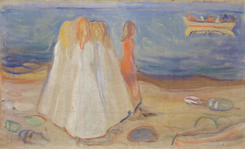 Unga kvinnor på stranden (Frise Reinhardt) - Edvard Munch