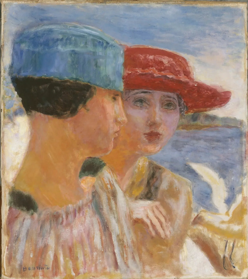 Ungdomar med mås - Pierre Bonnard