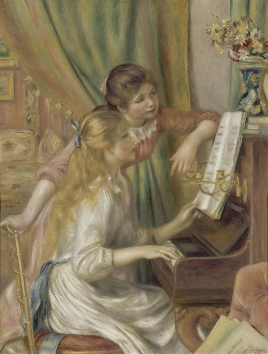 Ungdomar vid pianot - Pierre-Auguste Renoir