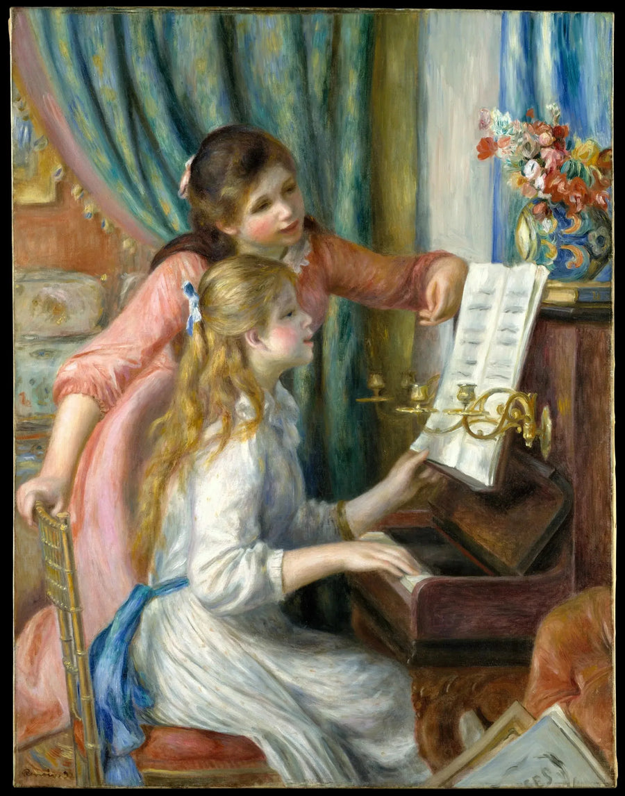 Ungdomar vid pianot - Pierre-Auguste Renoir