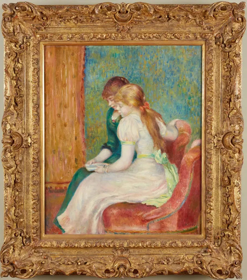 Unga flickor som läser - Pierre-Auguste Renoir