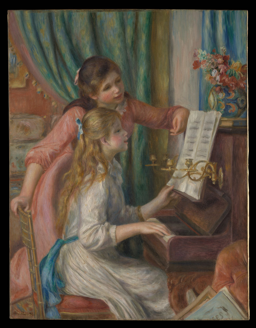 Ungdomar vid pianot - Pierre-Auguste Renoir