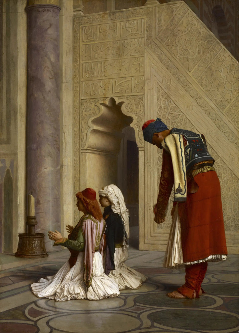 Unga greker i moskén - Jean-Léon Gérôme