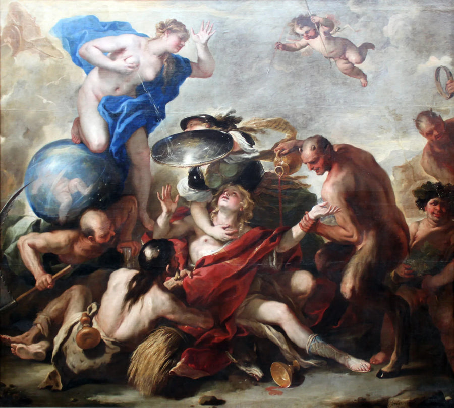 Ungdom frestad av laster - Luca Giordano
