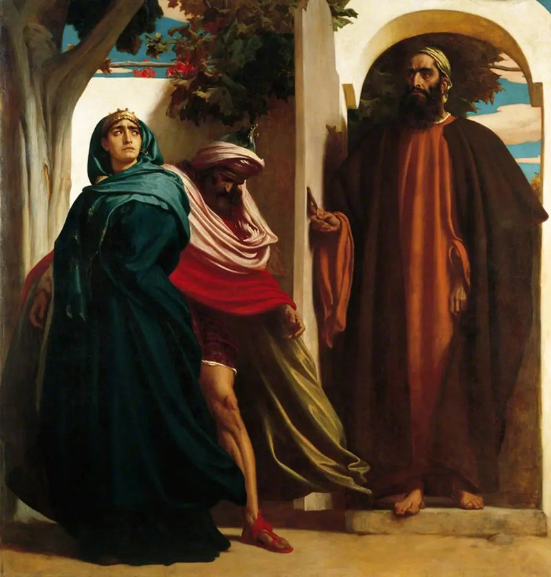 Jezabel och Ahab - Frederic Leighton