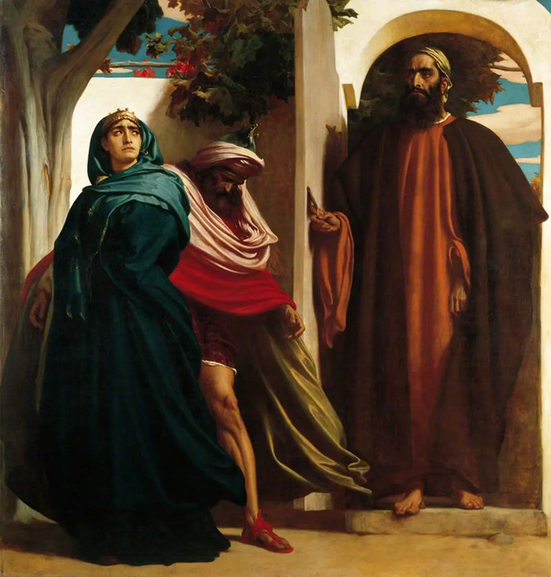 Jezabel och Ahab - Frederic Leighton