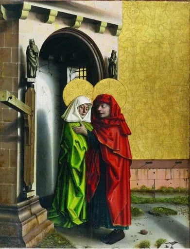 Joachim och Anna vid den gyllene porten - Konrad Witz
