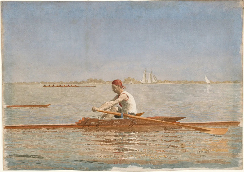 John Biglin i en skiff - Thomas Eakins