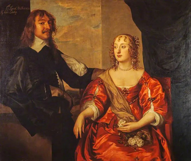 John Hamilton, 1:a baron Belhaven, död 1679. Royalist (med sin fru, Margaret Hamilton) - Antoine van Dyck