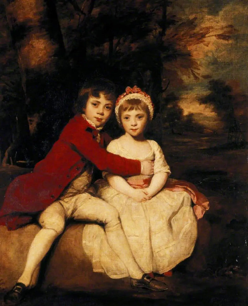 John Parker, framtida 1:e greve av Morley (1772-1840), och hans syster Theresa Parker, framtida ärade fru George Villiers (1775-1856), barn - Joshua Reynolds