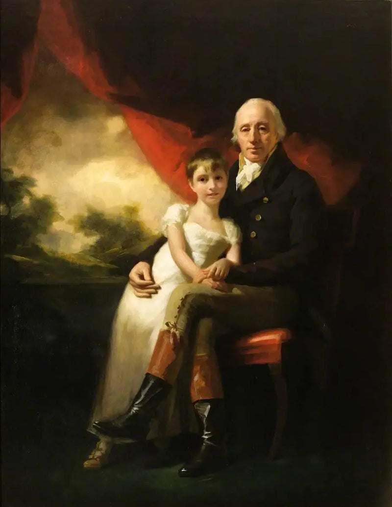 John Stirling de Kippendavie (1742–1816) och hans yngsta dotter, Jean Wilhelmina (1804–1859) - Henry Raeburn