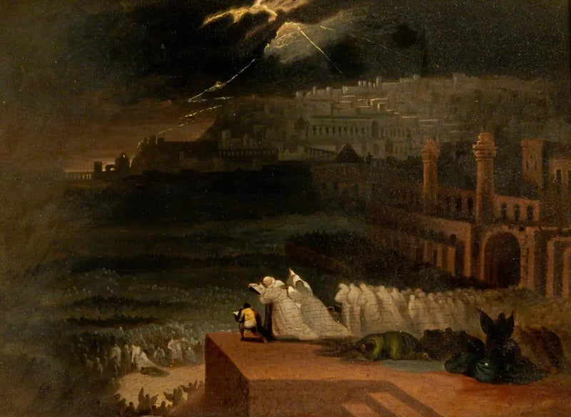 Jonas predikar framför Nineve - John Martin