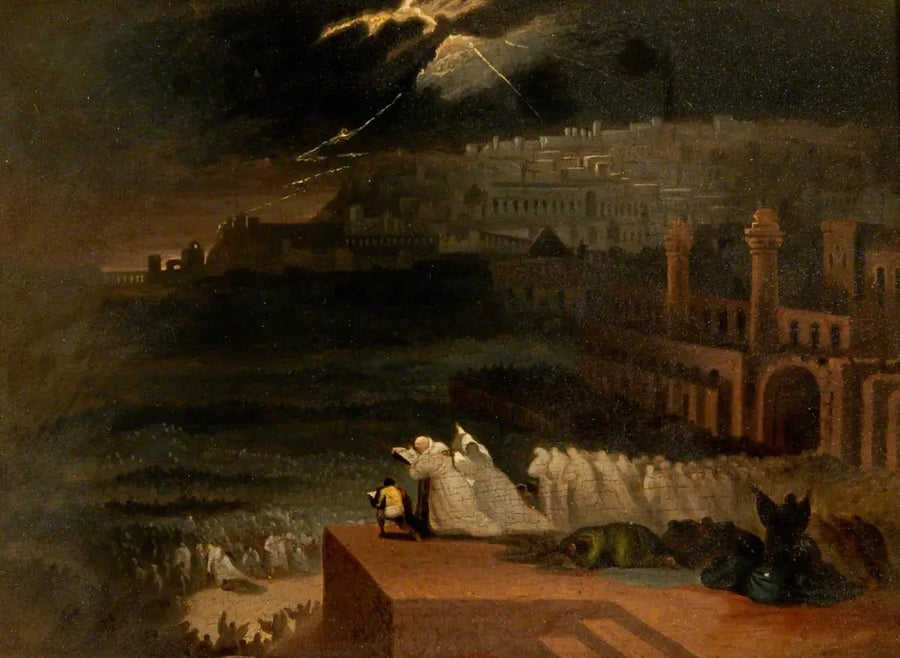Jonas predikar framför Nineve - John Martin