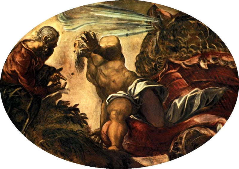 Jonas lämnar valens mage - Jacopo Tintoretto
