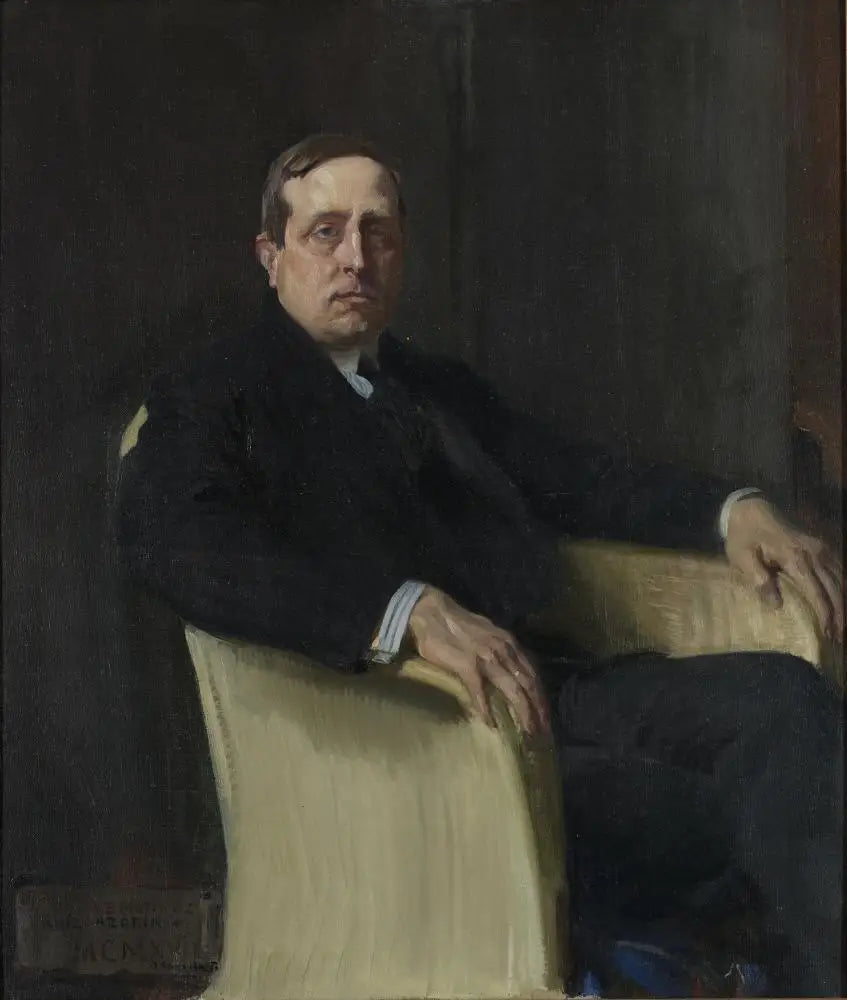 Reproduction du tableau « José Martínez Ruiz (Azorín) - Joaquín Sorolla » par Alpha Reproduction en peinture à l’huile