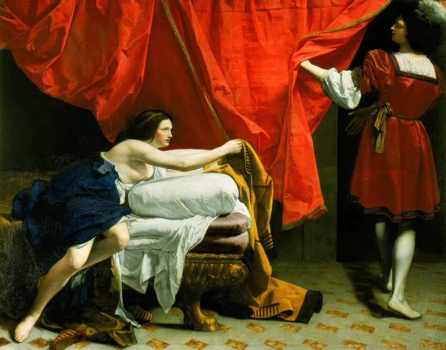 Joseph och Potifars hustru - Orazio Gentileschi