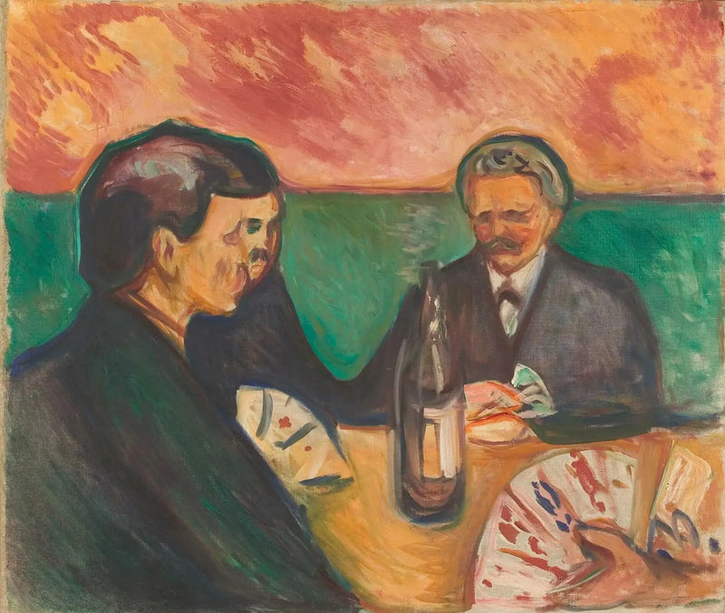 Kortspelare i Elgersburg - Edvard Munch