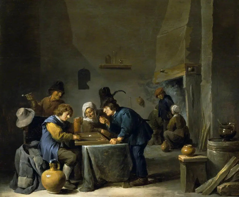Trictrac-spelare - David Teniers den yngre