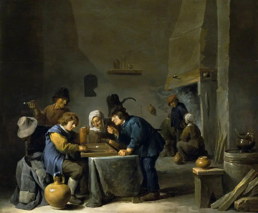 Trictrac-spelare - David Teniers den yngre
