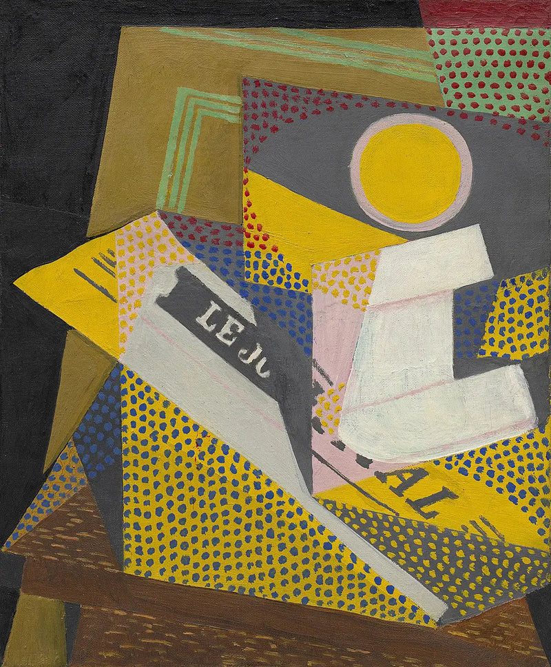 Journal och fruktskål - Juan Gris