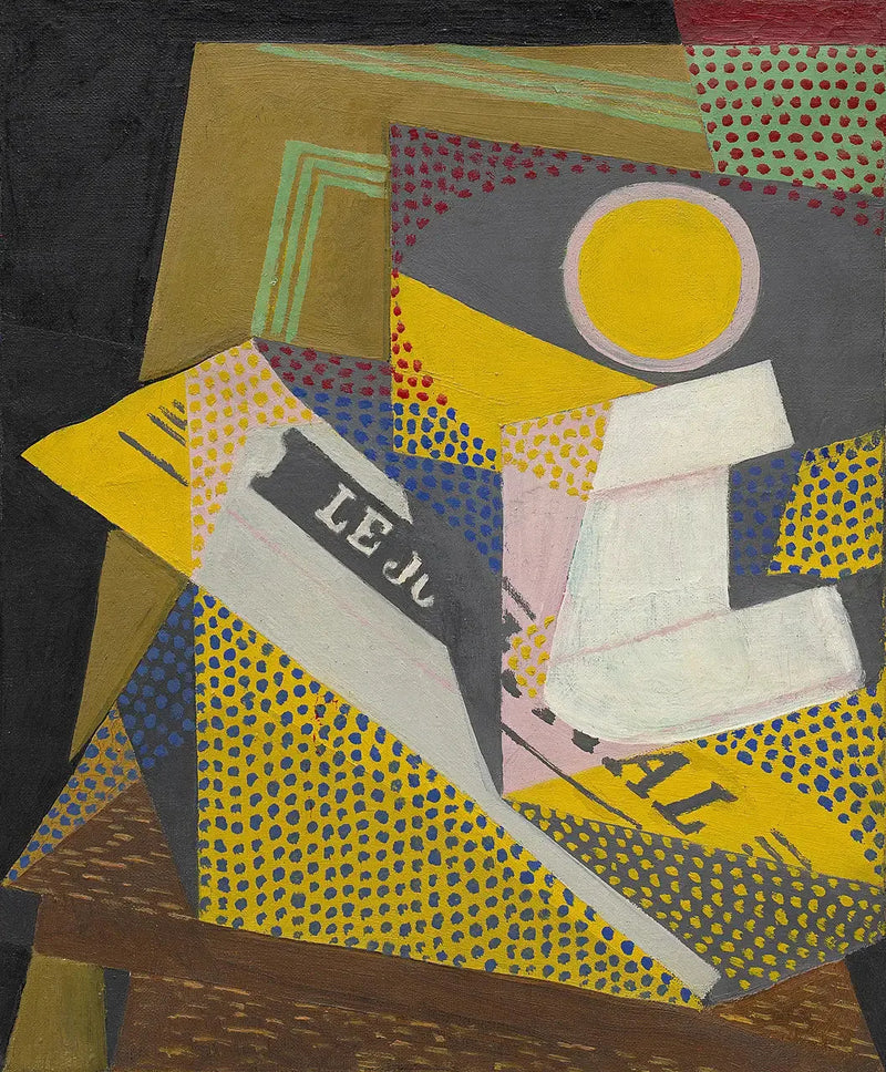 Journal och fruktskål - Juan Gris