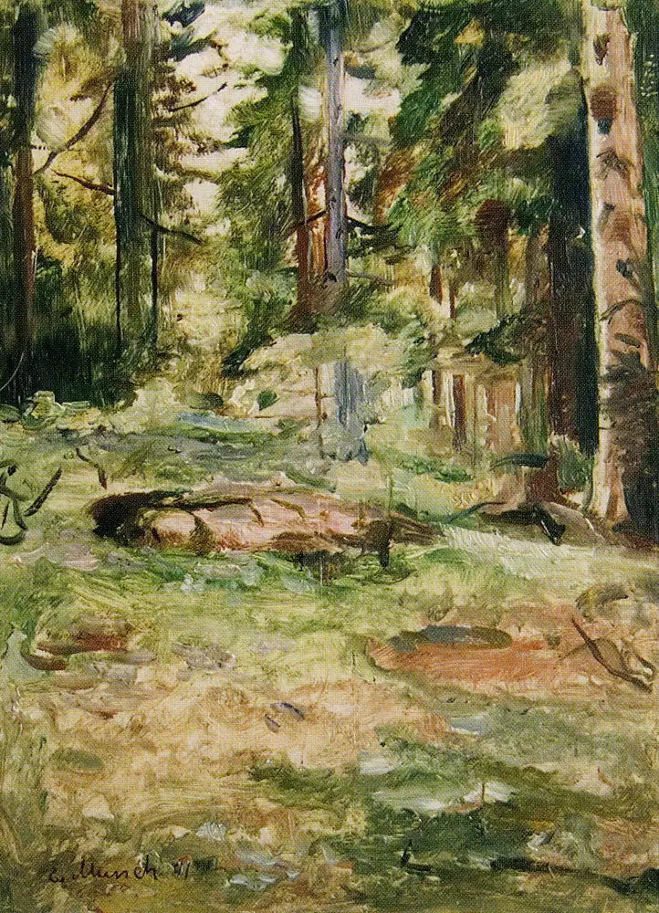 Sommardag i skogen - Edvard Munch