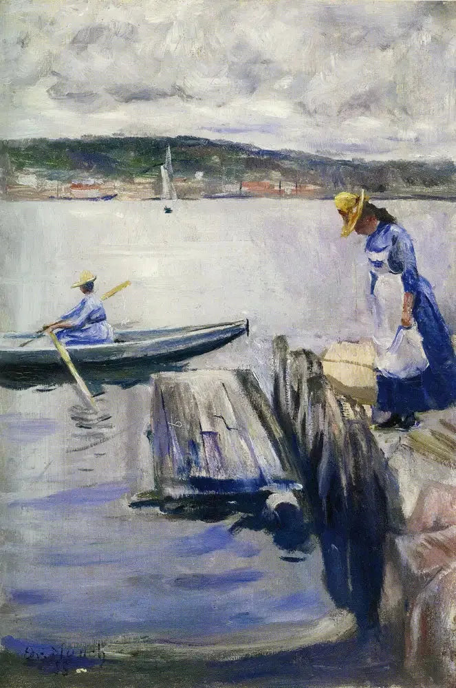 Sommardag vid kajen - Edvard Munch