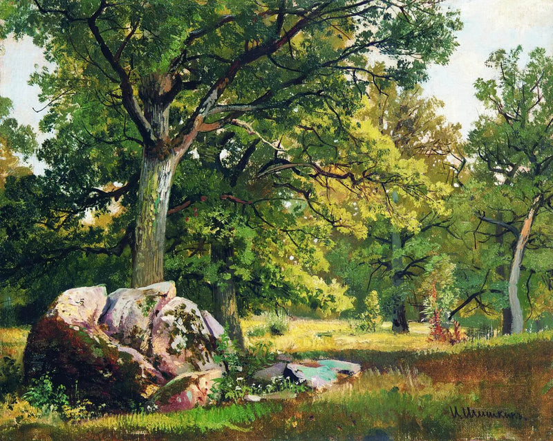 Solig dag i skogen. Ekar - Ivan Chichkine