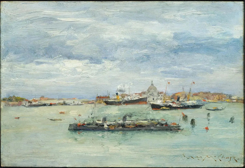 Grå dag över lagunen - William Merritt Chase