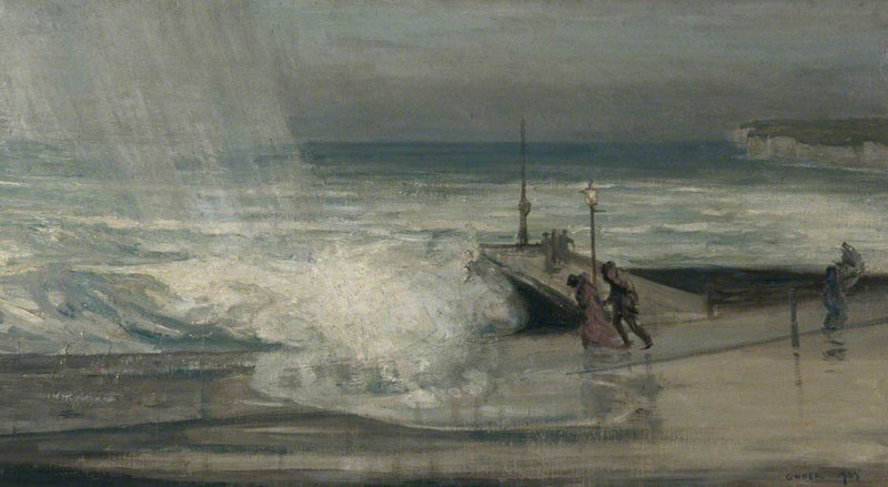 Stormig dag i Brighton, East Sussex - Charles Conder