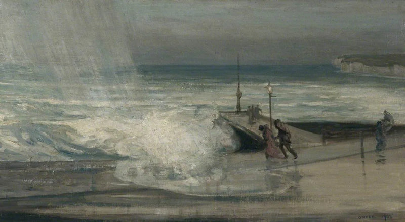 Stormig dag i Brighton, East Sussex - Charles Conder