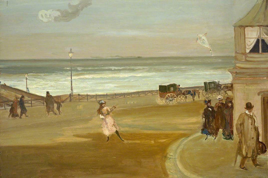 Vindfull dag i Brighton - Charles Conder