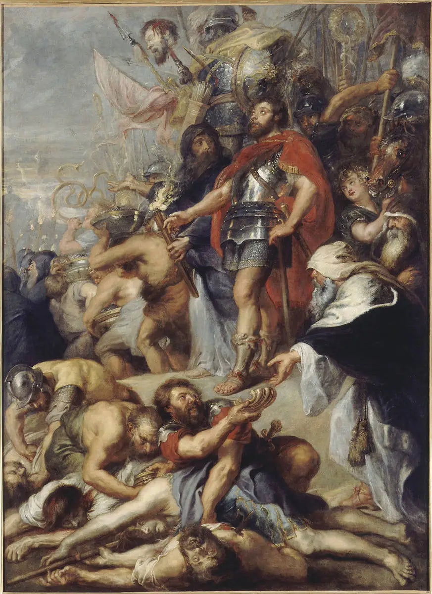 Judas Macchabée som ber för de avlidna - Peter Paul Rubens