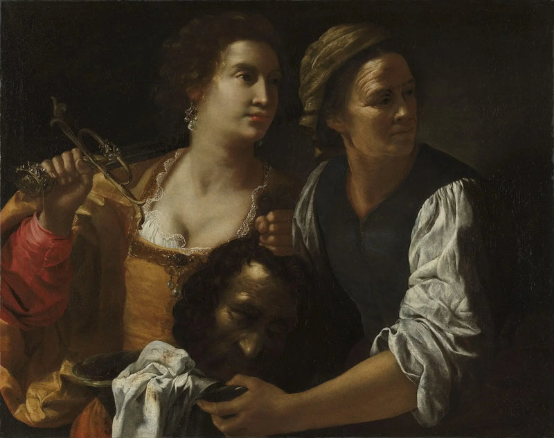 Judith och hennes tjänare med Holofernes huvud - Artemisia Gentileschi