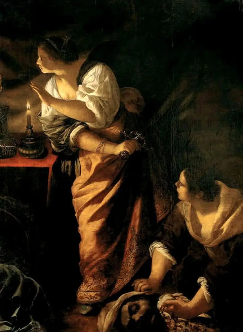 Judith och hennes tjänare med Holofernes huvud - Artemisia Gentileschi