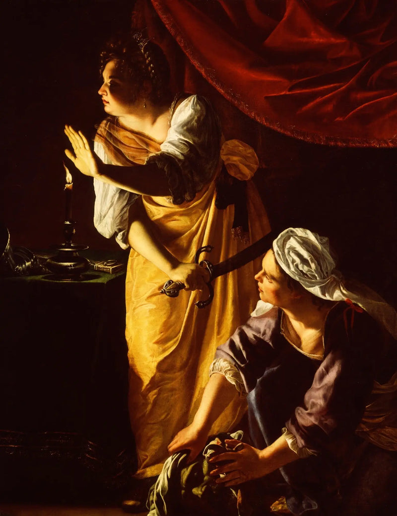 Judith och hennes tjänare med Holofernes huvud - Artemisia Gentileschi