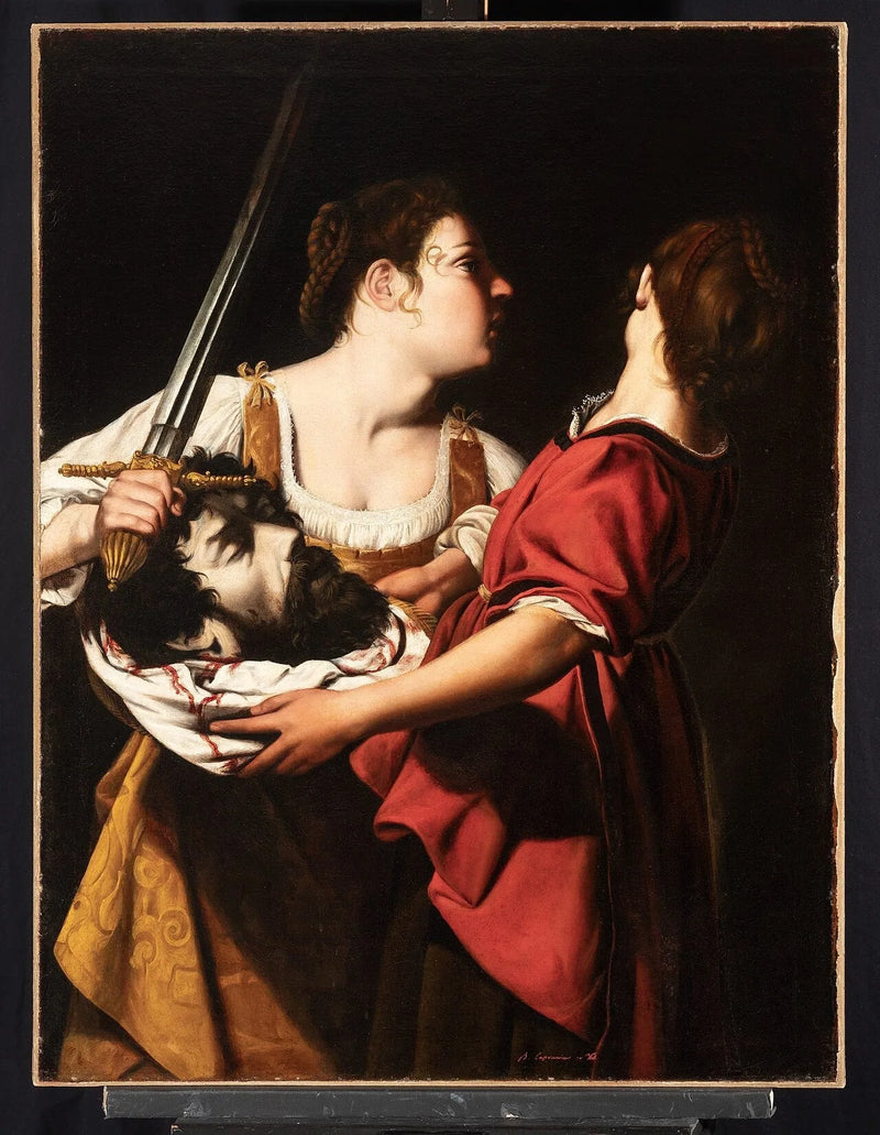 Judith och hennes tjänarinna - Orazio Gentileschi