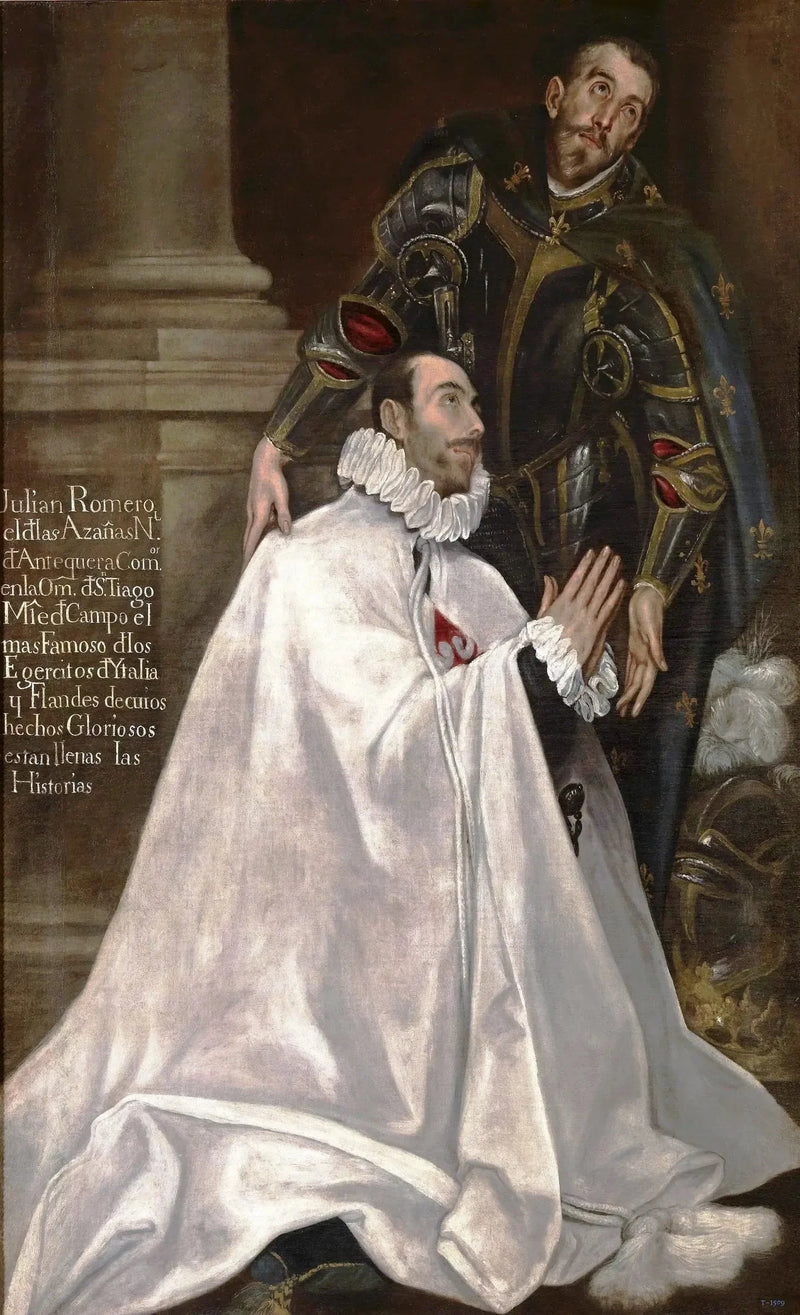 Julián Romero och hans son Helgon - El Greco